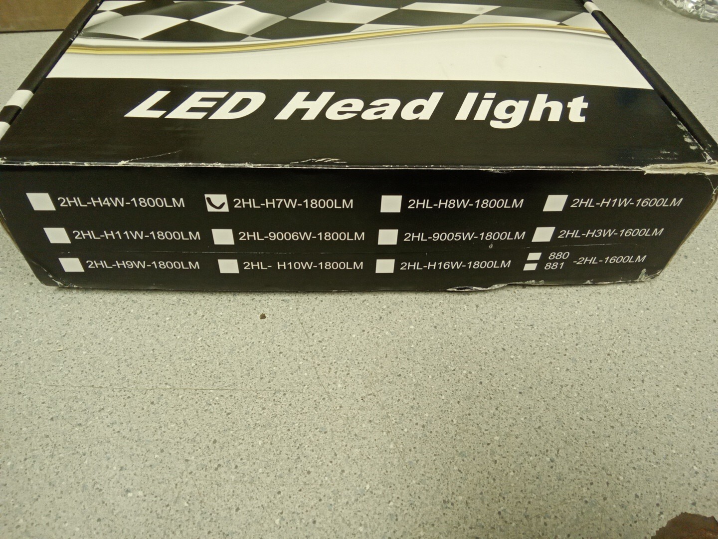 LED Head Light Voltage: DC12-24V LED Lumen: 1800LM
