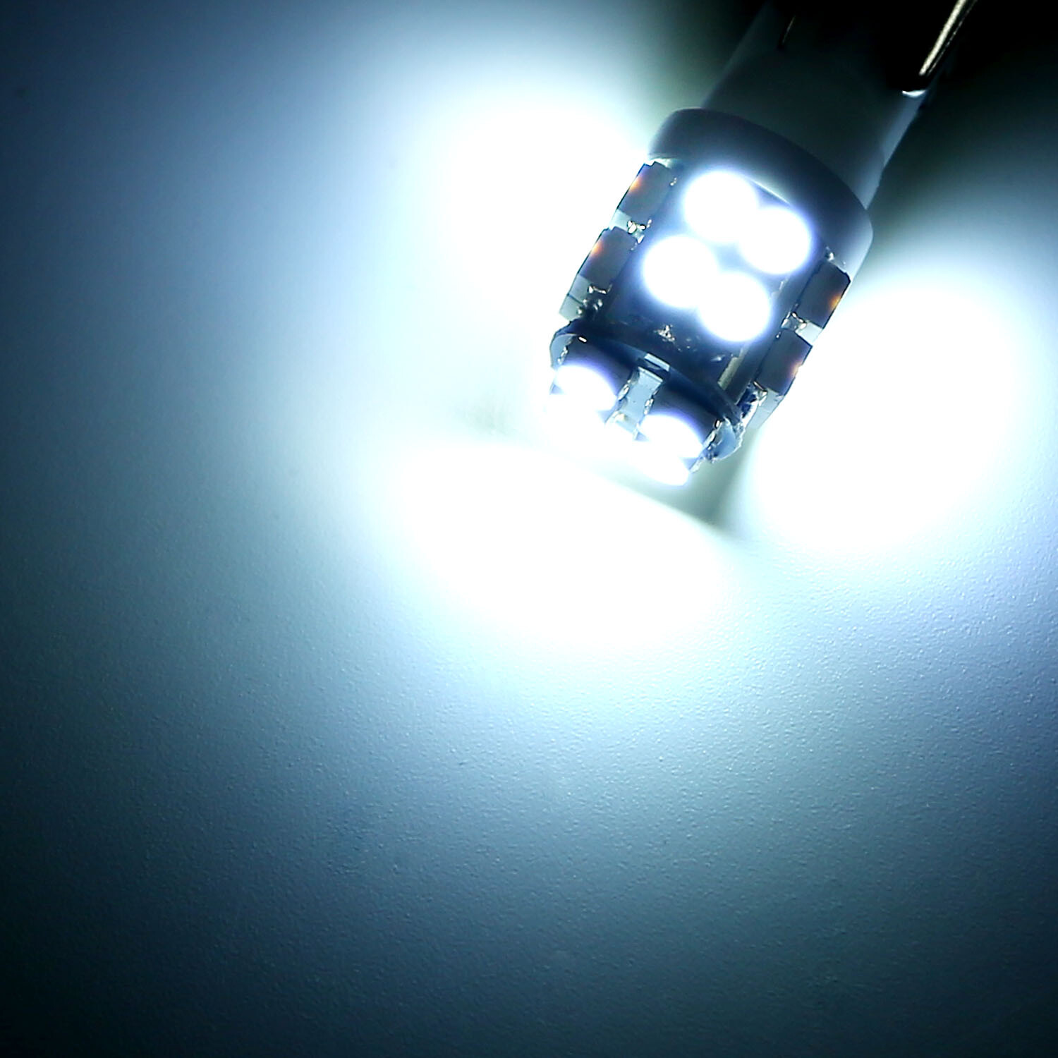 10Pcs T10 LED Light Bulb Wedge Base Interior Dome Map License LED Lights 6000K