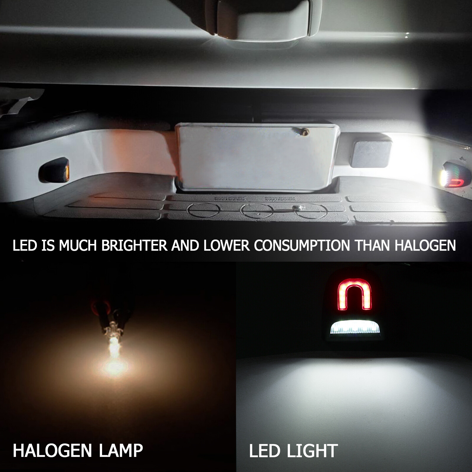 LED License Plate Light for GMC Yukon XL 1500 Sierra 1500 2500 3500 1999-2013.