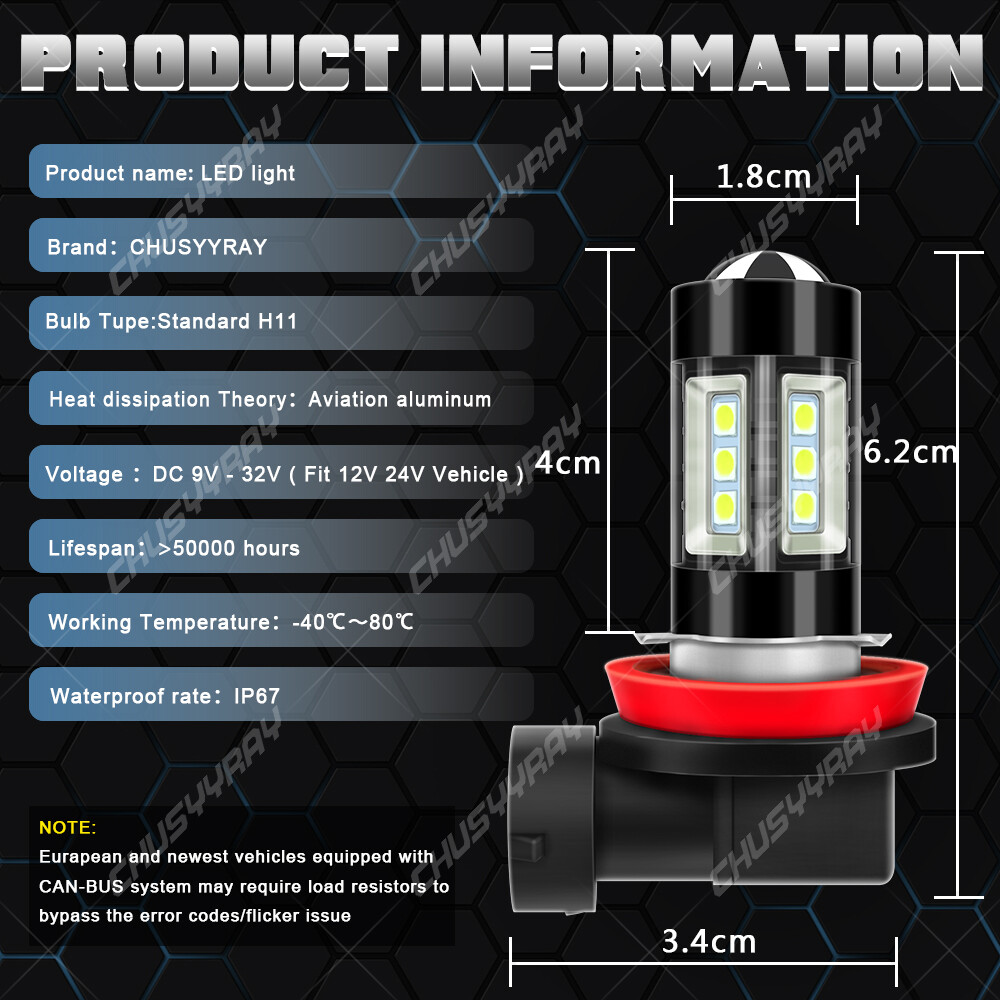 Para For Toyota RAV4 2013 2014 2015 Faros LED de haz alto /bajo+luces antiniebla