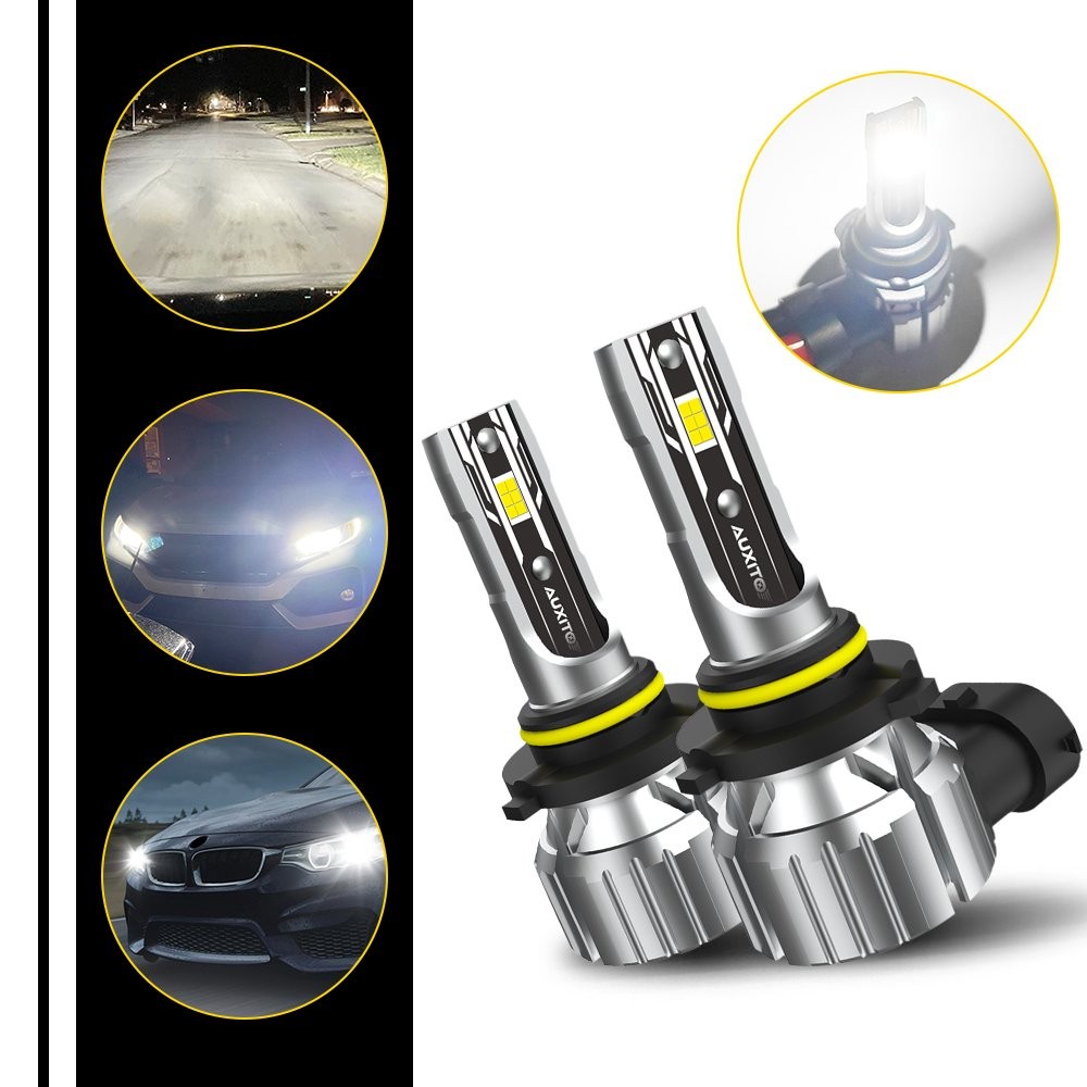 AUXITO 9006 LED Headlight Bulb Kit Low Beam 80000LM Bright 6000K White 1-6 SET