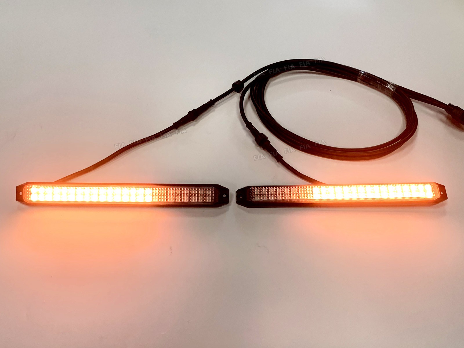 6“ 9“ 11“ 14“ White Yellow LED Car Front Grille Lights Running/Turn Signal