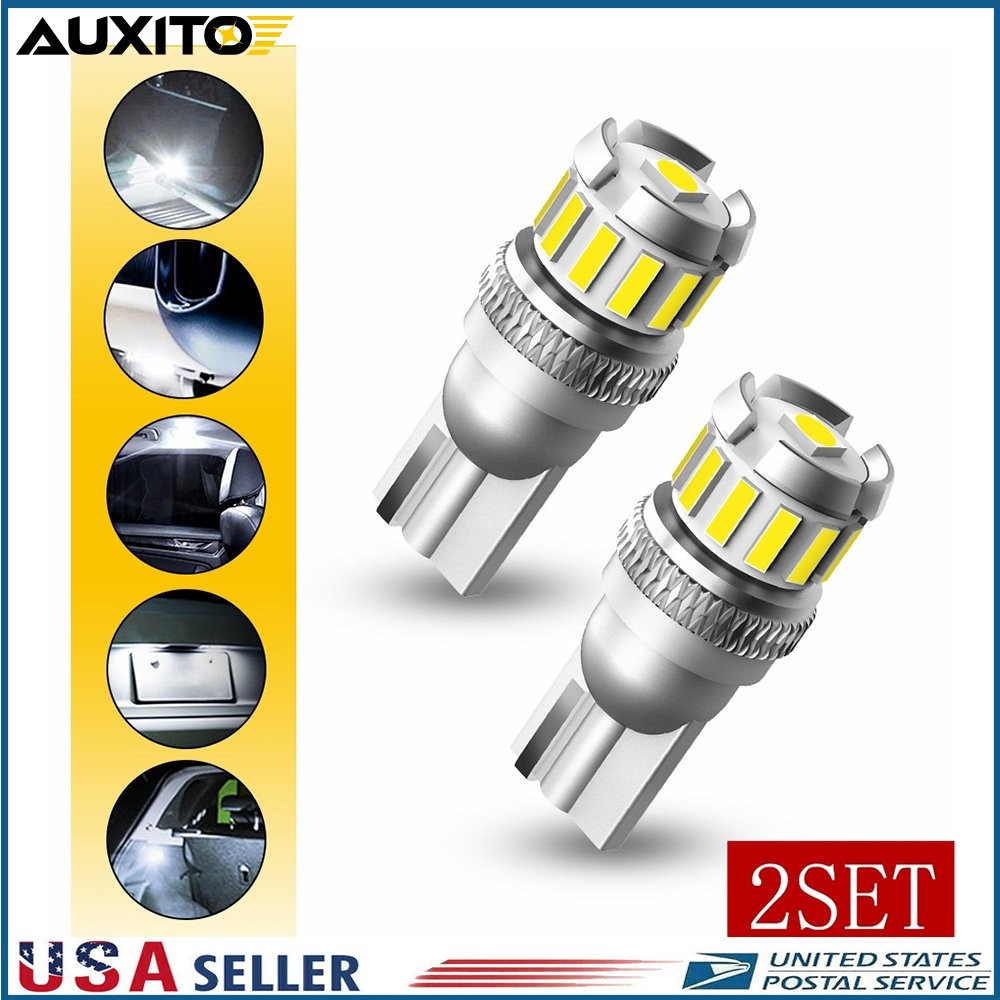 4PC T10 194 168 W5W 12V LED Car HID White CANBUS Error Free Wedge Light Bulb E
