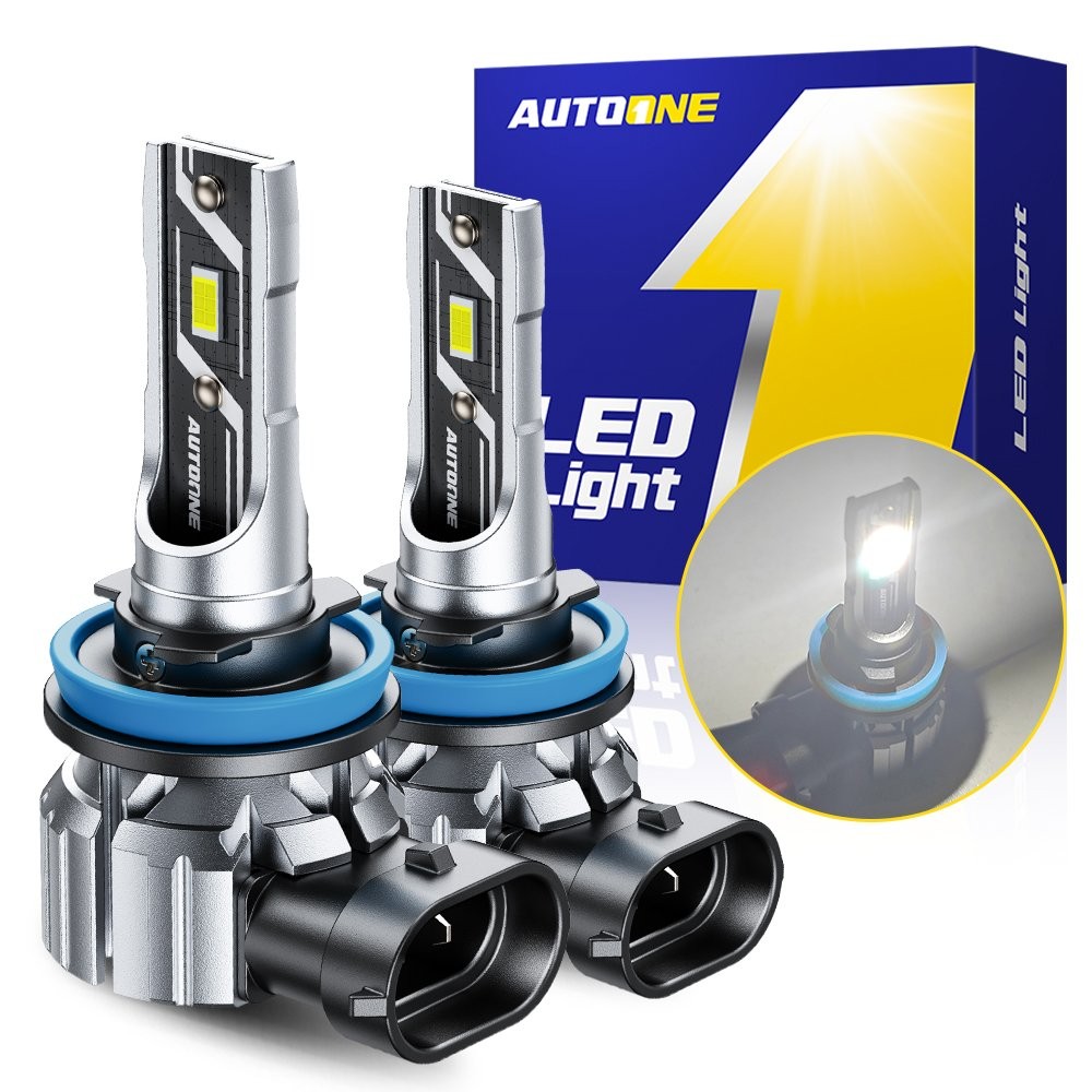 AUTOONE H11 LED Bulbs Headlight Low Beam 6500K Super Bright Plug Play 1:1 EAAE