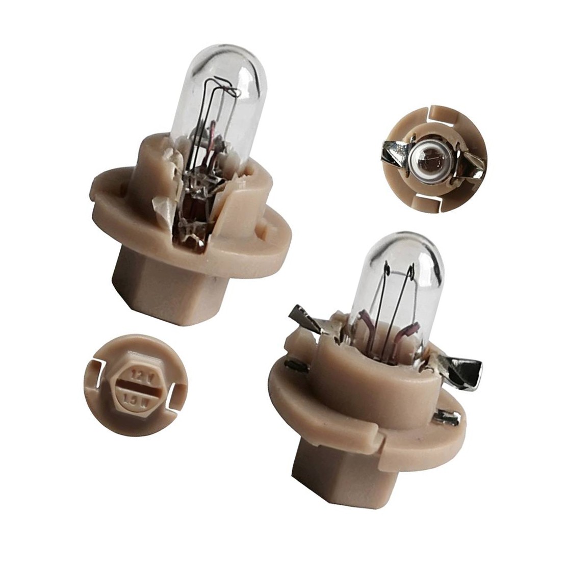High Quality 5 pcs Bulbs Perfect fit for Universal 1.5W 12V 8.4d Professional