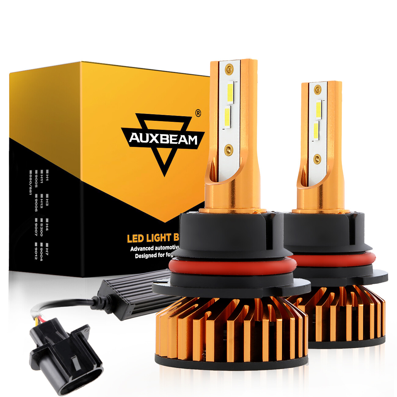 AUXBEAM 9007 LED Conversion Kit Bulb for 2000-2016 Peterbilt Pete Headlight Lamp