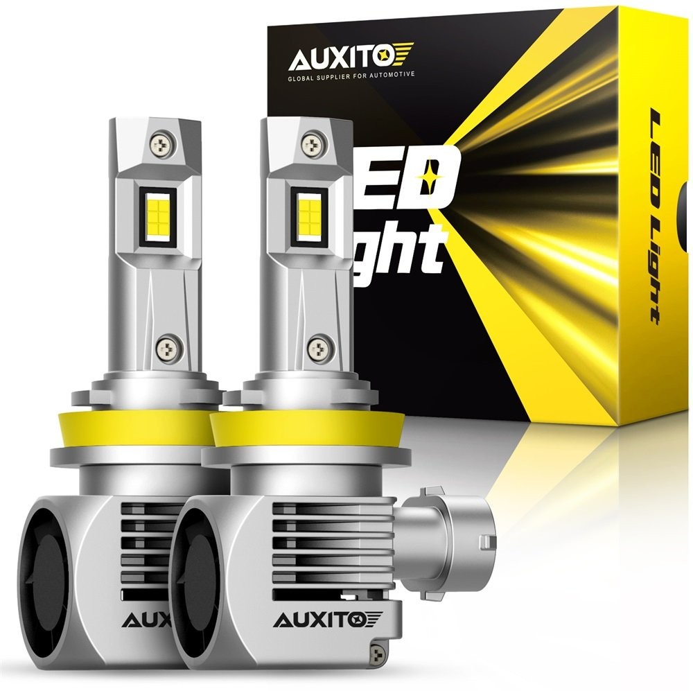 AUXITO Q16 H11 H8 LED Low Beam Headlight Bulb Canbus Kit 6000K Ultra Bright 2PCS