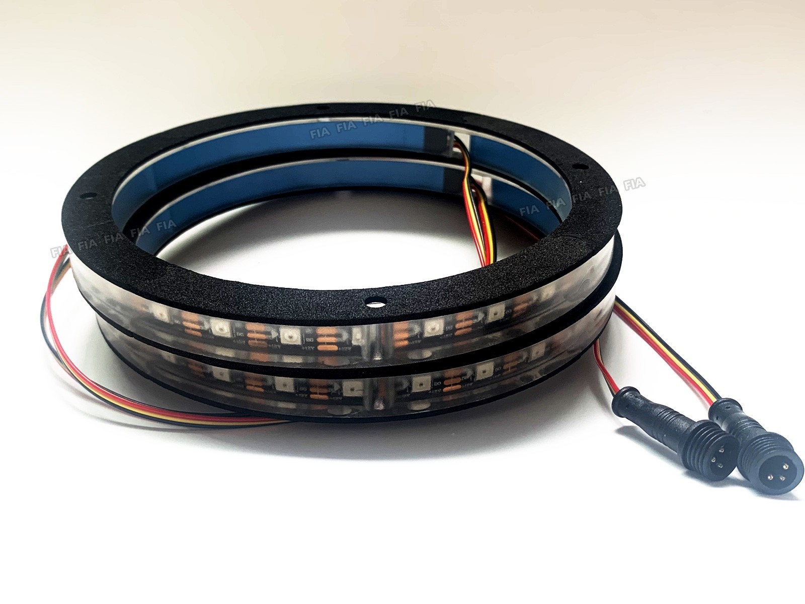 2pcs 8“ Dream Chasing LED Car Speaker Ring Lights Waterproof Horn Lamp w/Remote