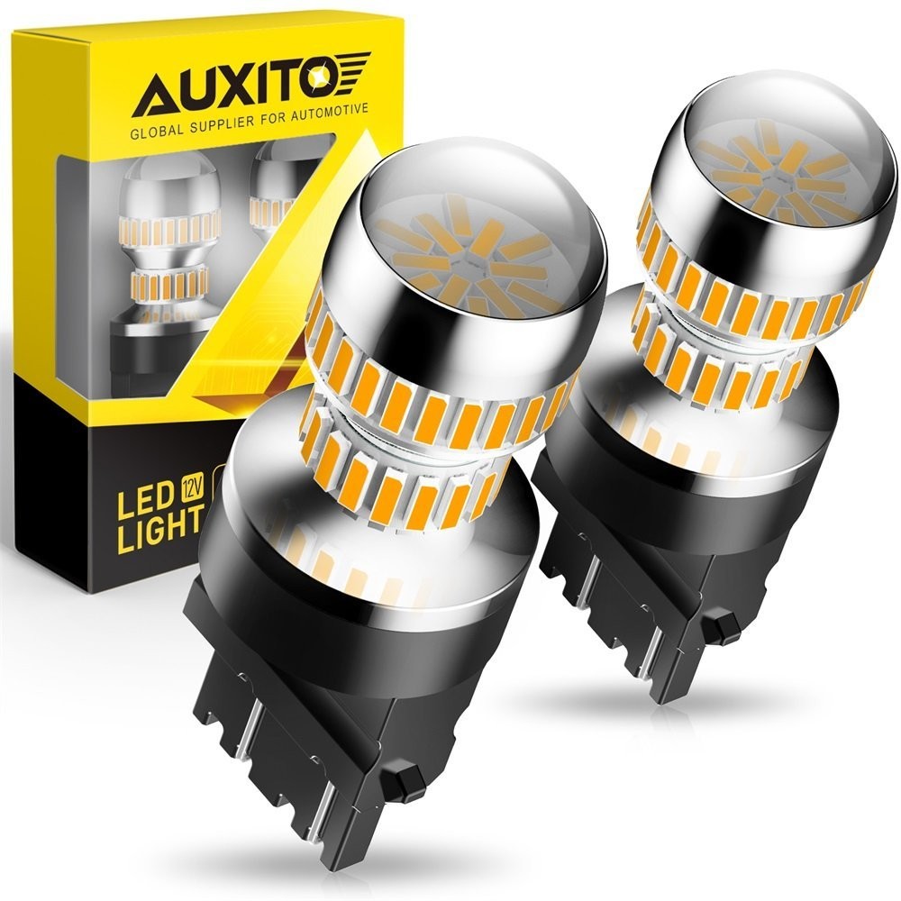 2-10pc AUXITO 3156 3157 LED Amber Yellow Turn Signal Parking DRL Light Bulb EAH