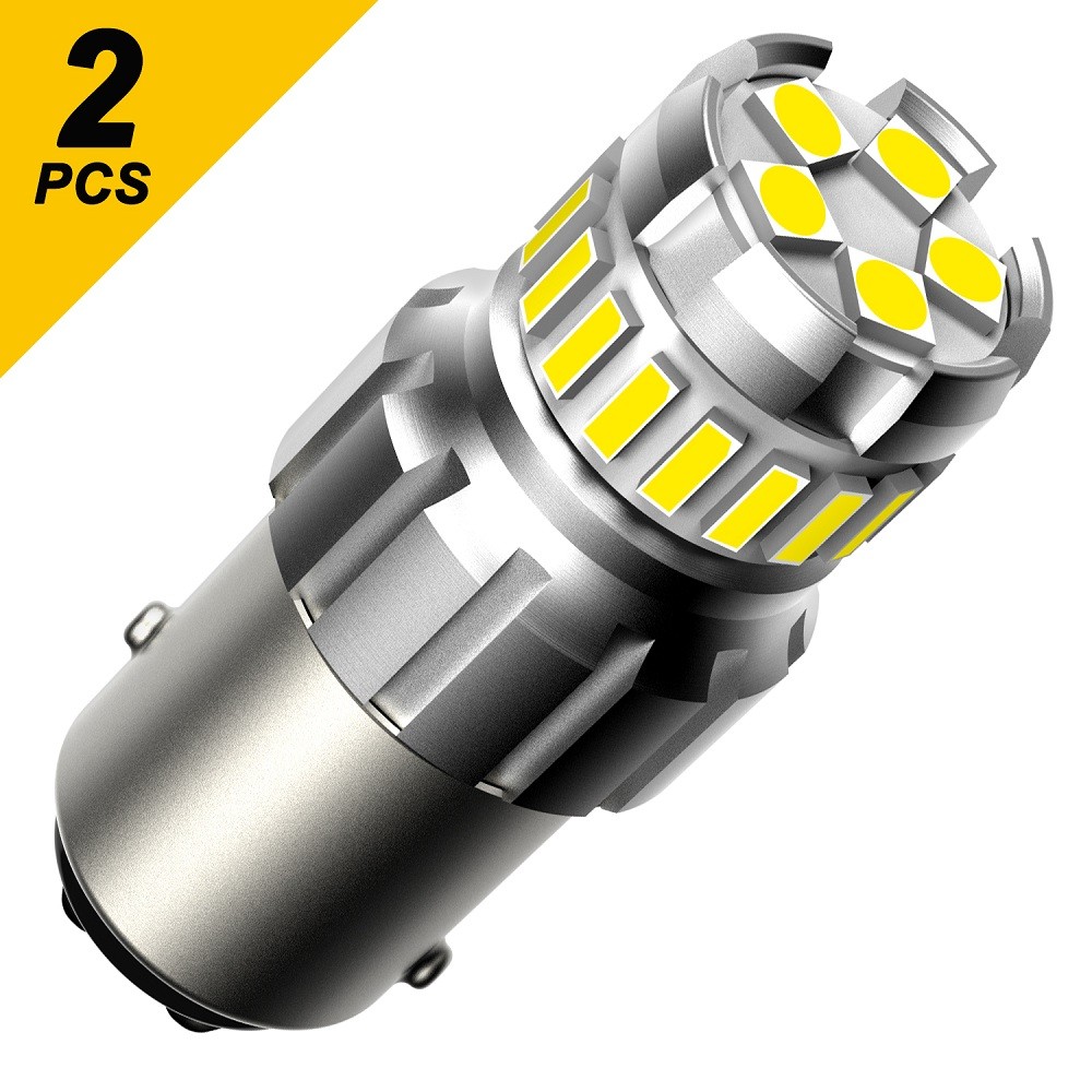 10x 1157 BAY15D 13-SMD LED Tail Brake Stop Turn Signal Parking Light Bulbs White