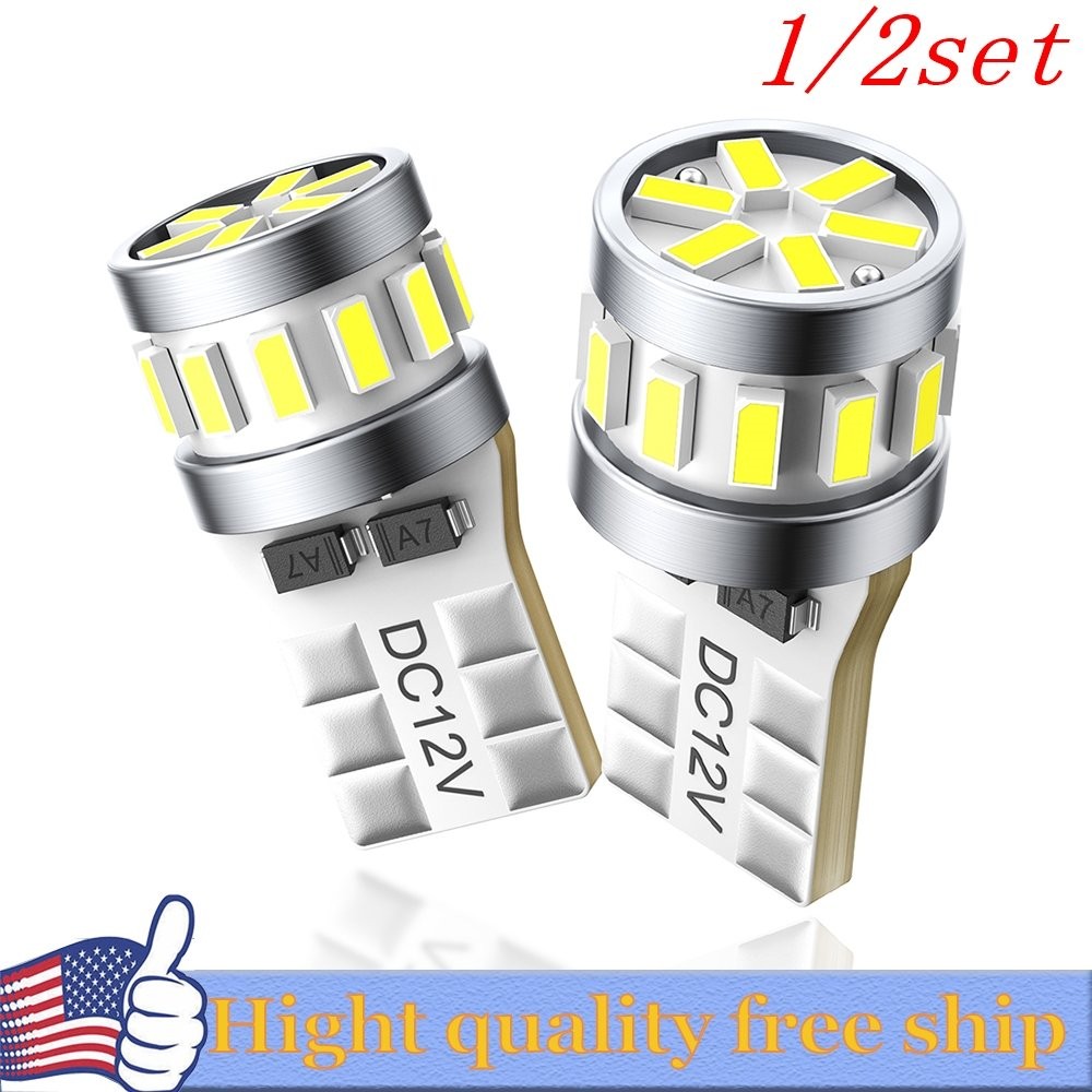 AUXITO T10 194 168 W5W 2825 LED Bulb Light White License Plate Inter 6500K 2/4x