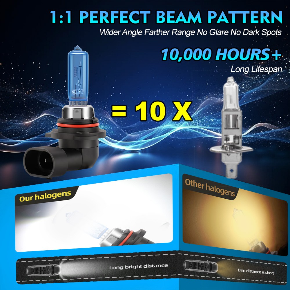 4x Halogen Headlight Bulbs 9005/9006 High/Low Beam For Lexus GS430 2001-2005