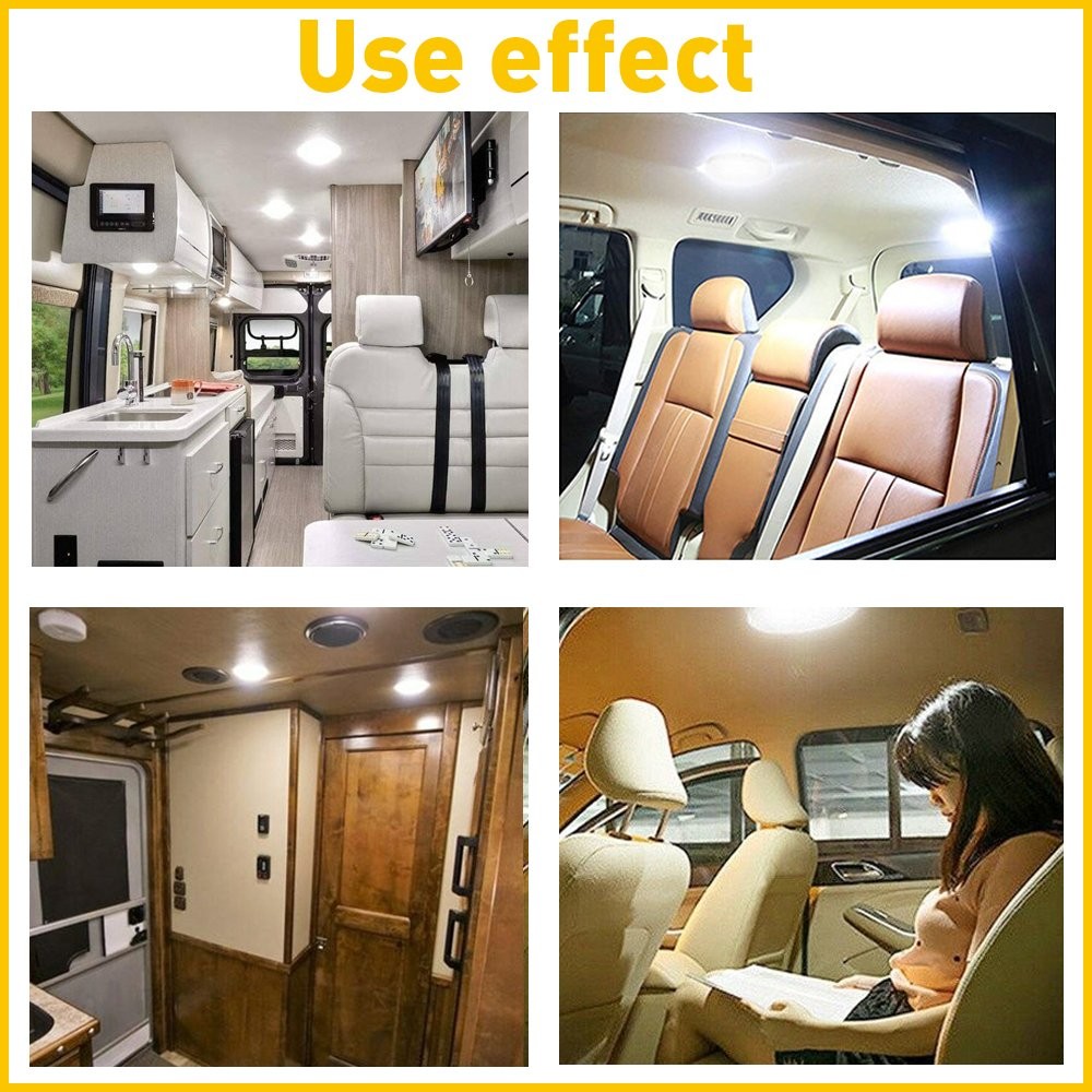 12V Light LED Interior Light for Ceiling RV/Caravan/Trailer/Boat Cool White USA