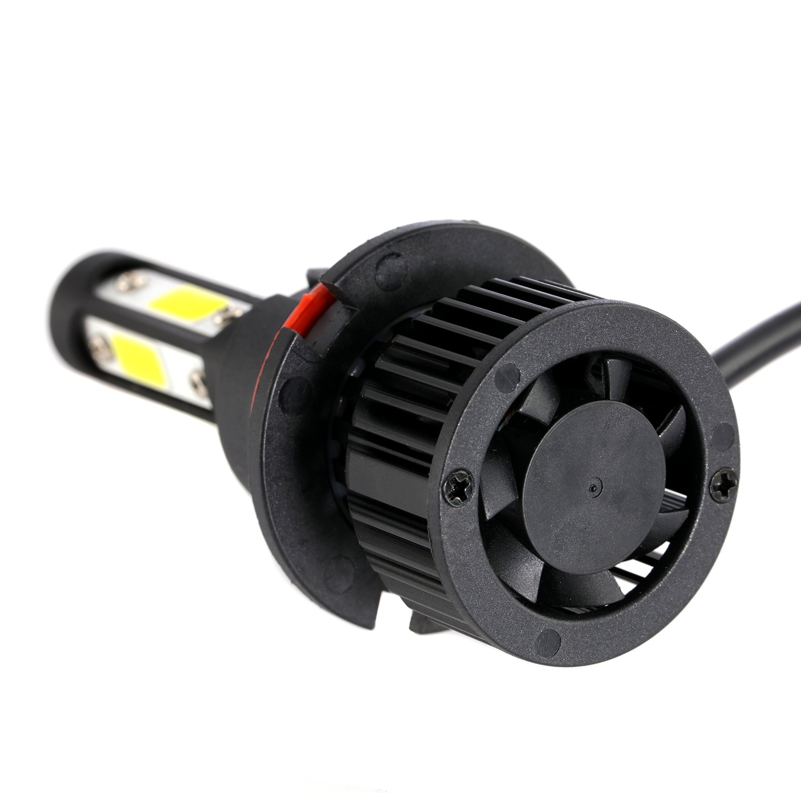 4Sides Combo 9007 H11 LED Headlight Comversion Kit High Low Beam Fog Light White