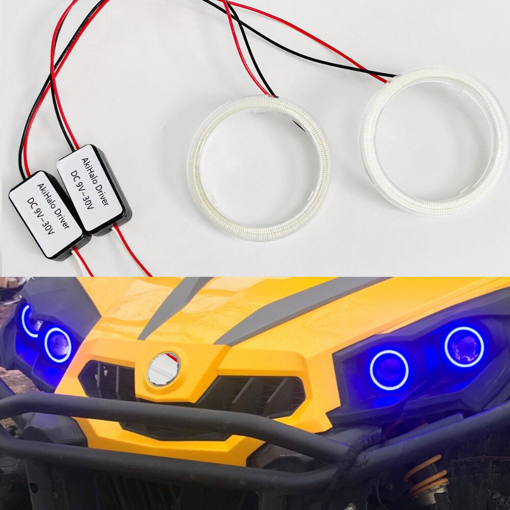Waterproof LED COB Halo Rings Angel Eyes for DRL Can-am Renegade off-road SUVs