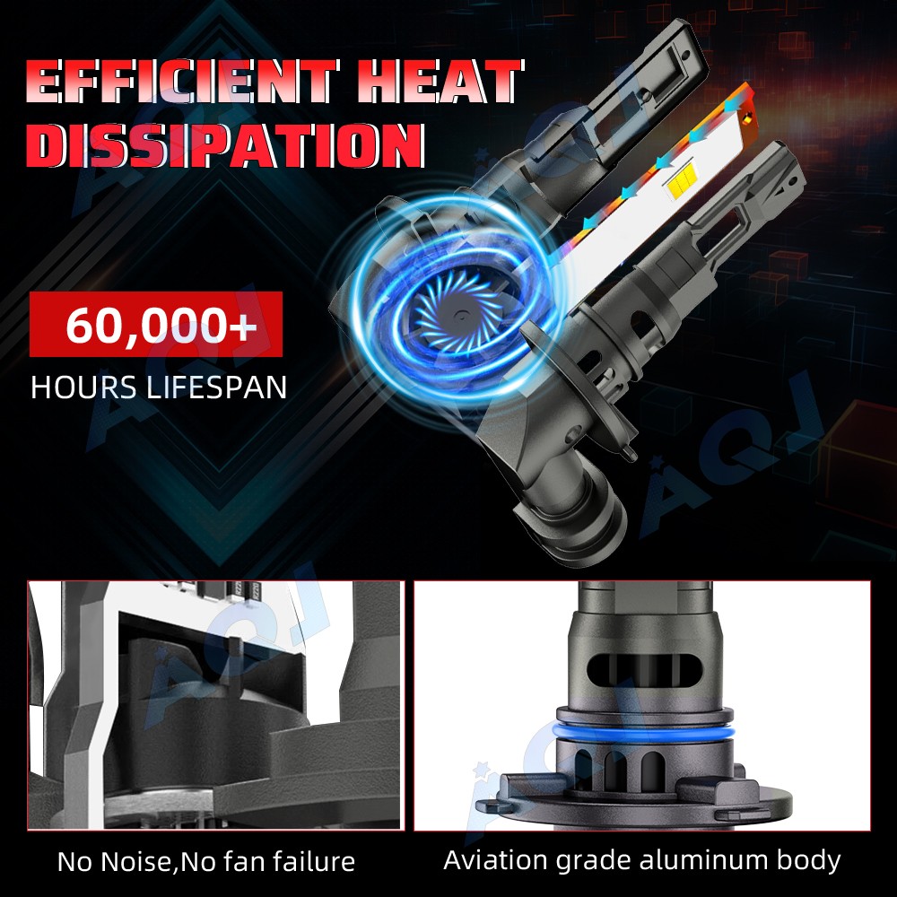 For 1995-1996 Hyundai Sonata 6000K LED Headlights+Fog Lights Bulbs