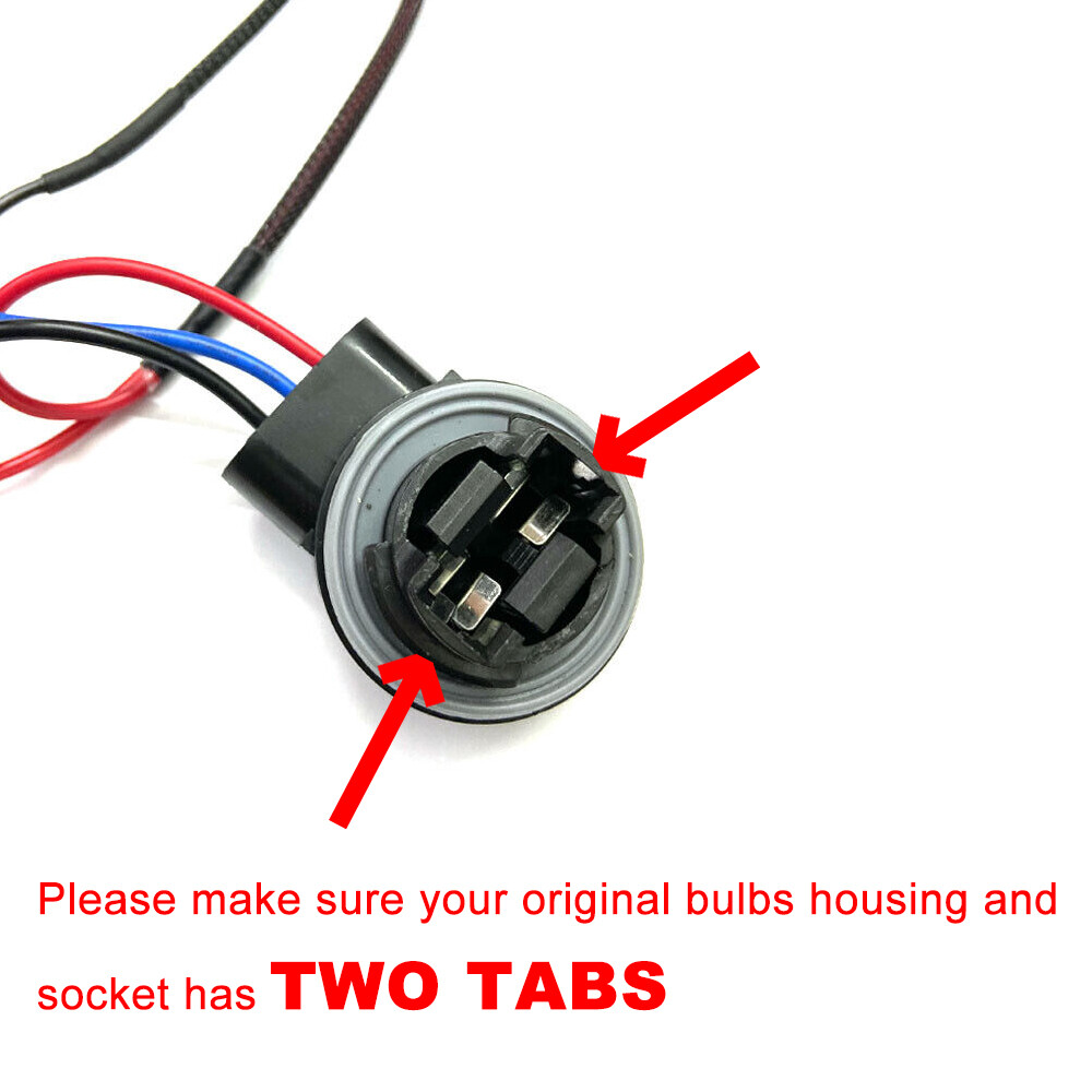 2PCS 2Tabs 3157 4157 LED Turn Signal Load Resistor Canbus Wiring Decoder