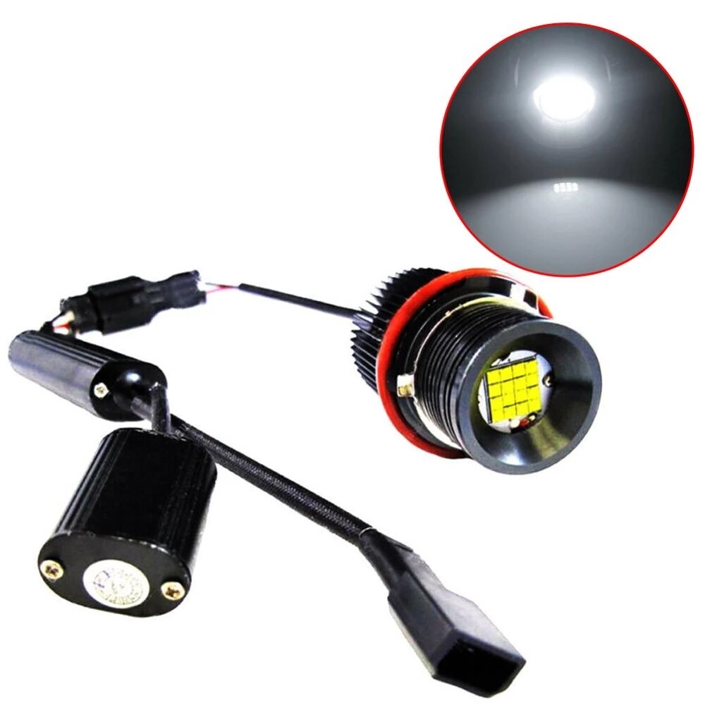 For BMW E39 E60 E63 E65 X3 X5 160W White LED Angel Eyes Halo Ring Marker Bulbs