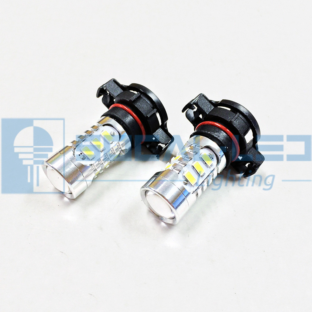 2x Dark Blue H16 5202 LED Fog Light Bulbs 15W SMD 5730 High Bright Daytime DRL