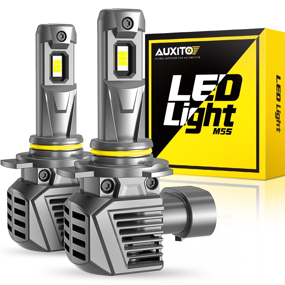 AUXITO M5S 9012 LED Headlight High Beam Low Beam White Replace Halogen CANBUS