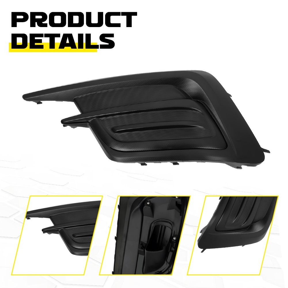 Front Left Right 2-20X Black Fog Light Bezel Cover for 2018-2019 Subaru Legacy