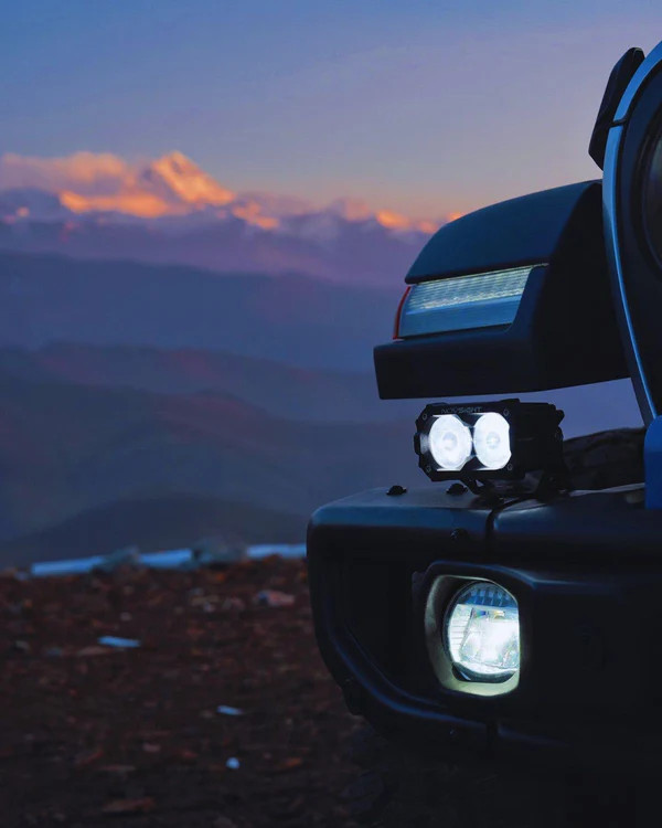 NOVSIGHT CYBER Series 4.5 Inch LED Pod Lights Flood Lamp Offroad Truck SUV ATV