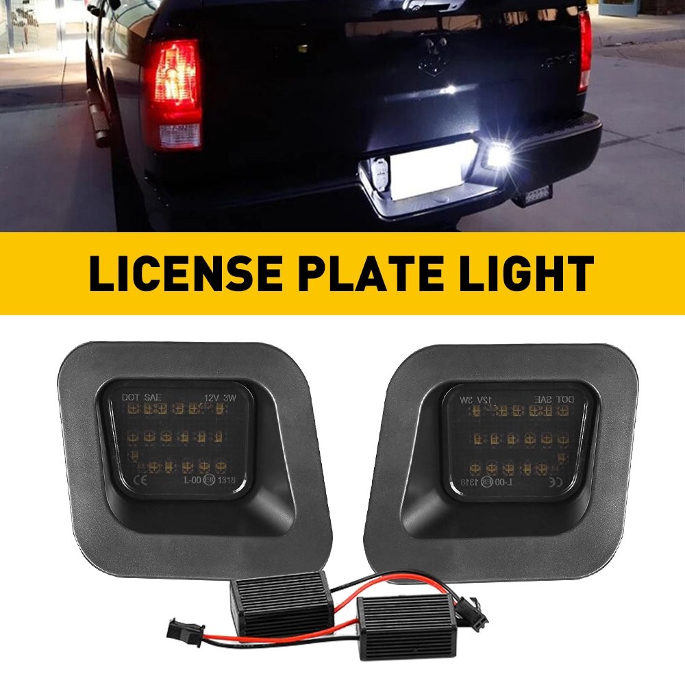 For 2019 RAM 1500 CLASSIC White LED License Plate Lights 800LM 5500K 36-SMDs New