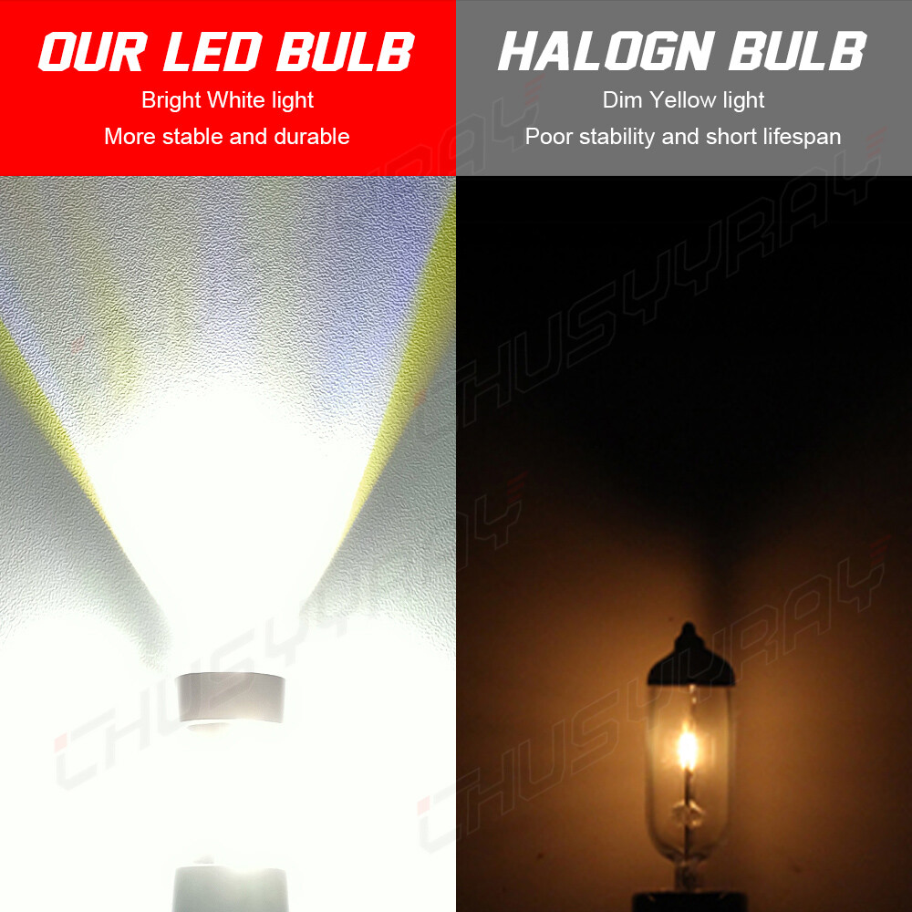 H11 H8 H9 LED Headlight Super Bright Bulbs Kit White 6000K 33000LM High/Low Beam