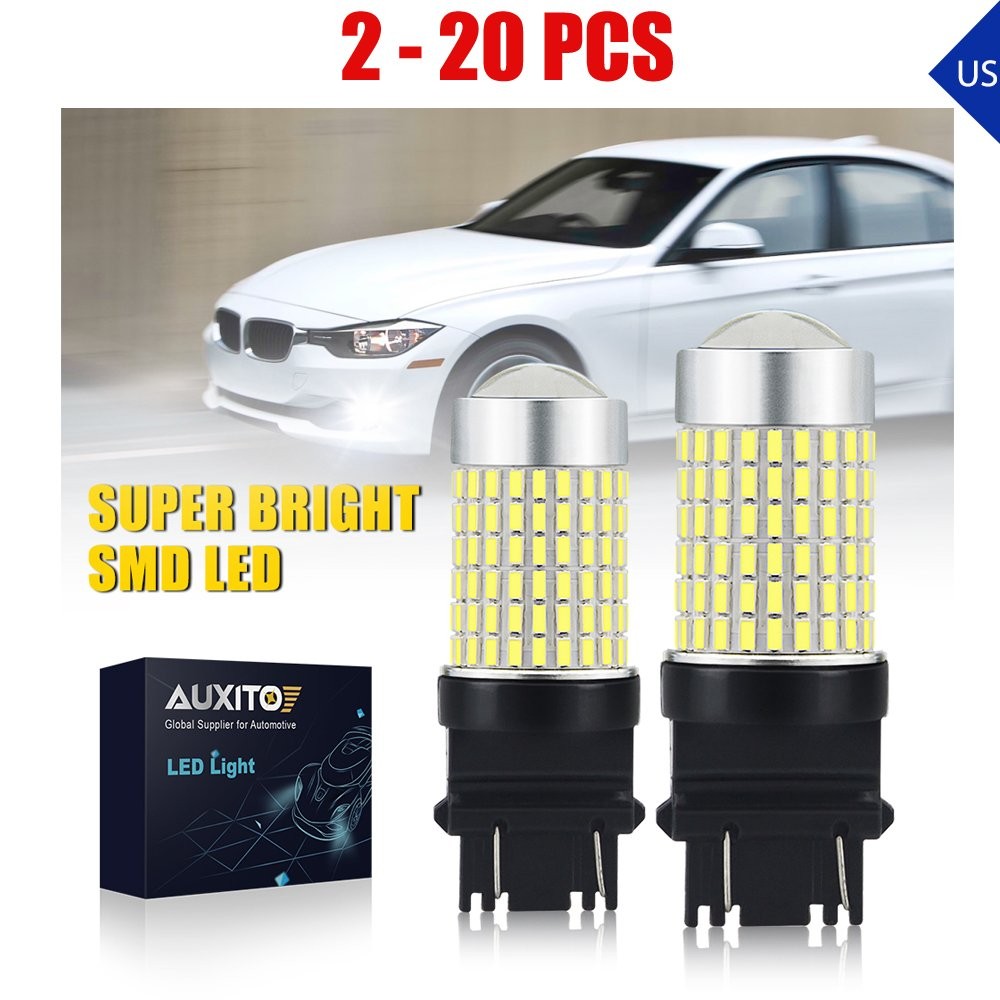 2-20PCS AUXITO 3157 White LED Bulbs Front Fog Daytime Running Light DRL 3014SMD