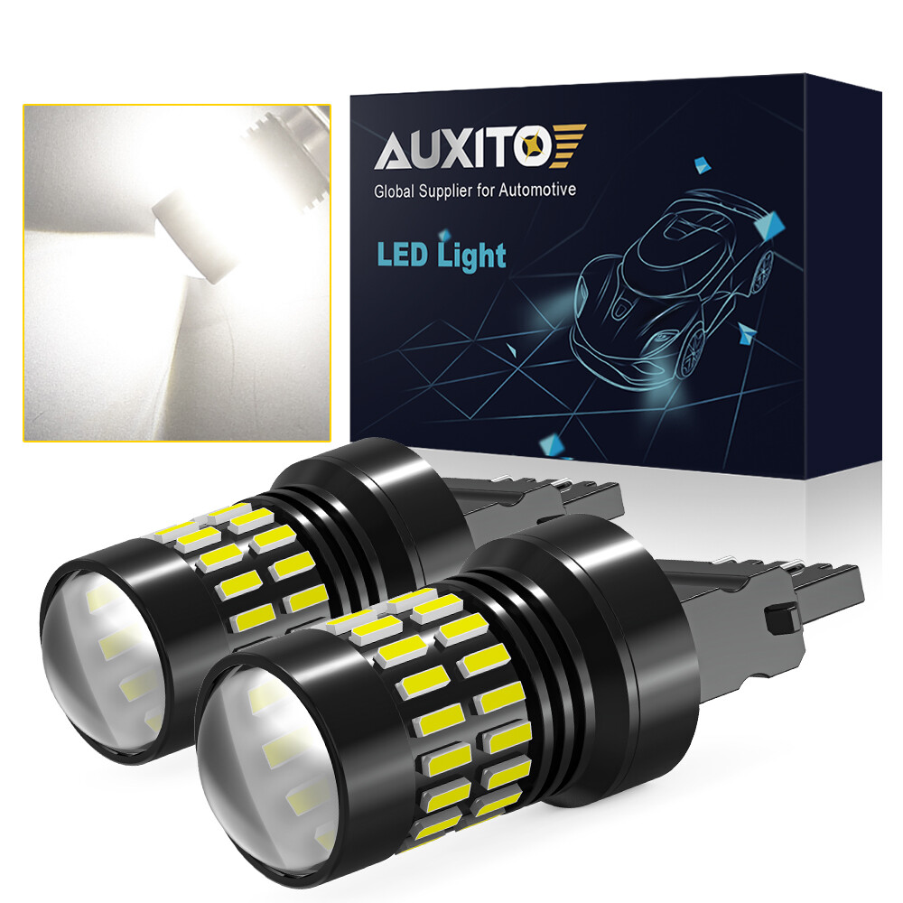 AUXITO 3157 3156 LED Reverse Backup Light Bulbs 6000K White 2400LM Super Bright
