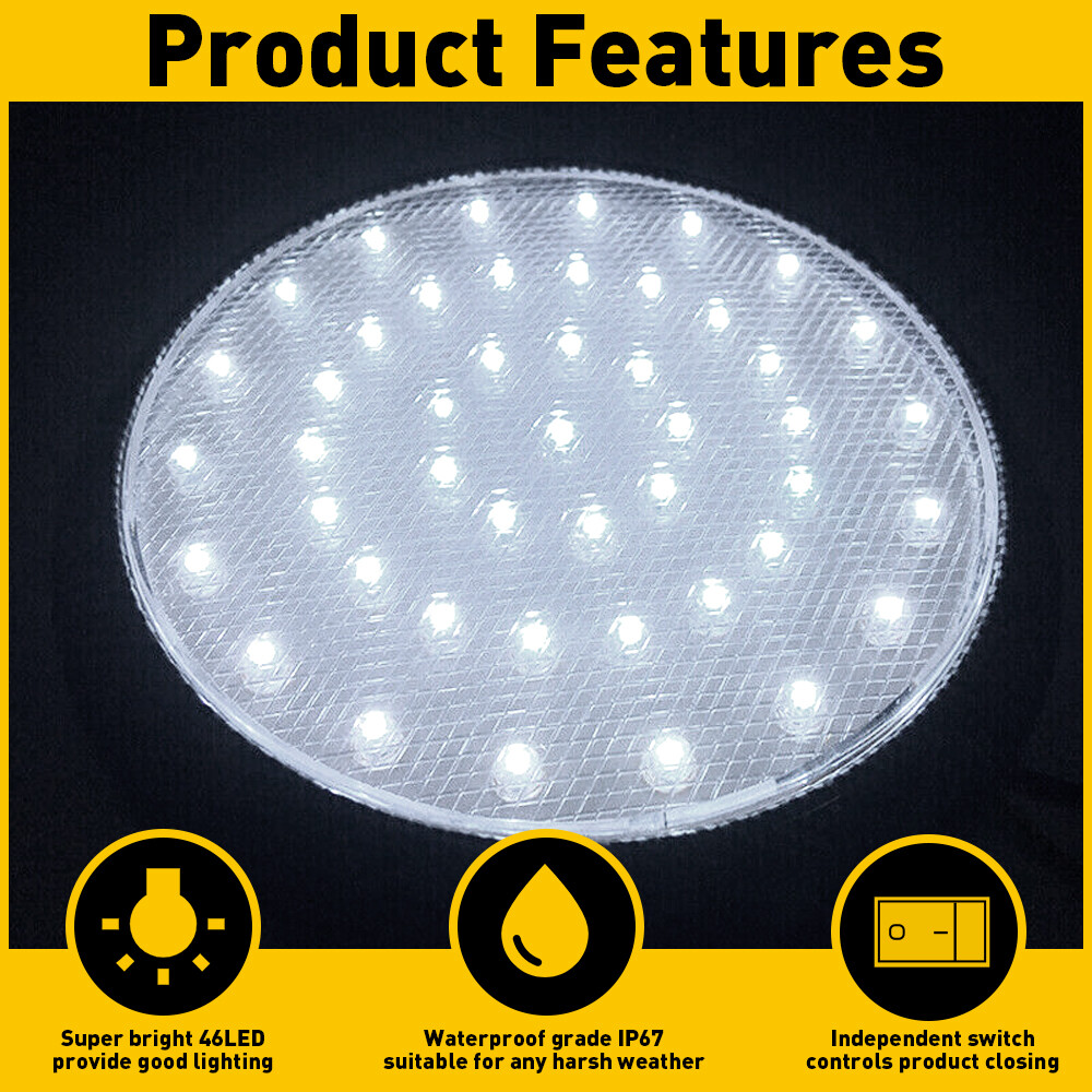 46-LED Car Vehicle Interior Indoor Roof Ceiling Dome Light White Lamp Universal