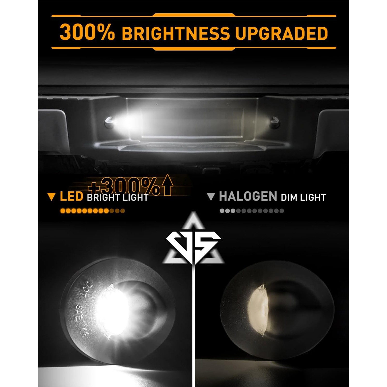 2X LED License Plate Light Tag Lamp bright For Ford F-150 F-250 F-350 F-450 F550