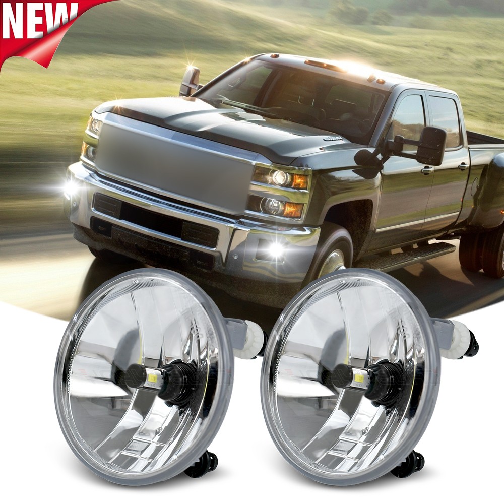 FIT Chevrolet Silverado 2500 HD/3500 HD 2015-2018 2019 LED Fog Lights DRL Pair