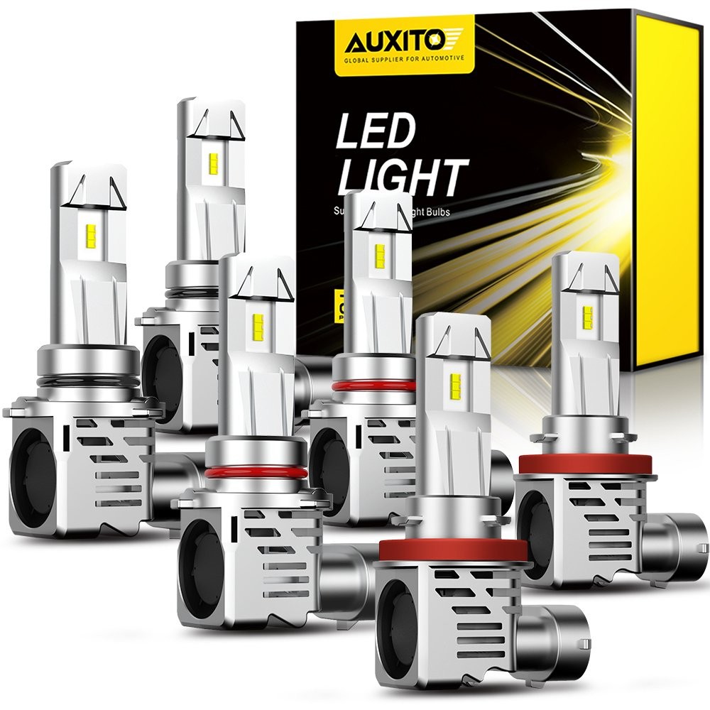 9005 9006 H11 LED Combo Headlight Fog Light Kit Hi /Low Beam Bulb 72000LM Bright