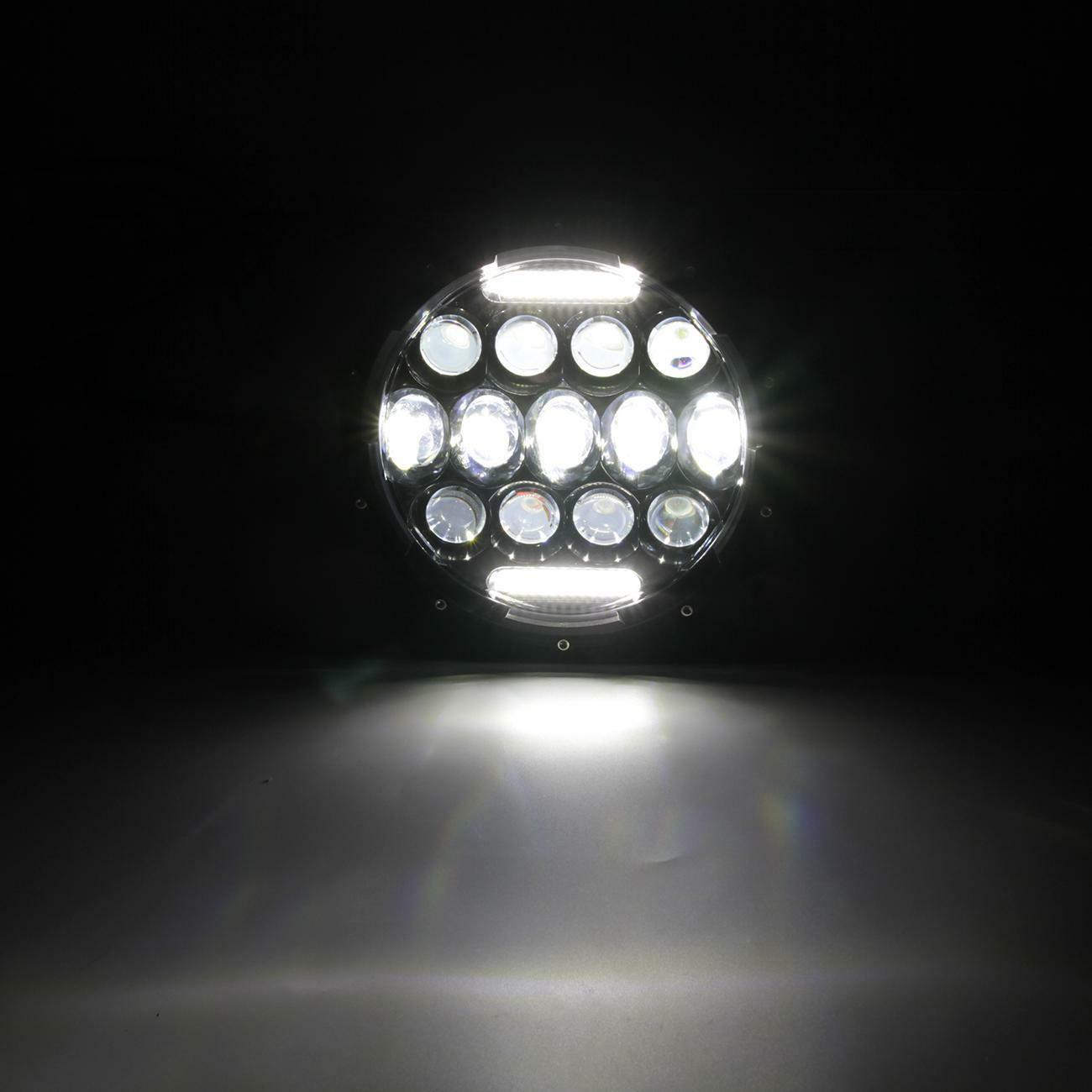 300W Pair 7 inch Round LED Headlight Hi/Lo DRL for Jeep Wrangler JK LJ TJ CJ DOT