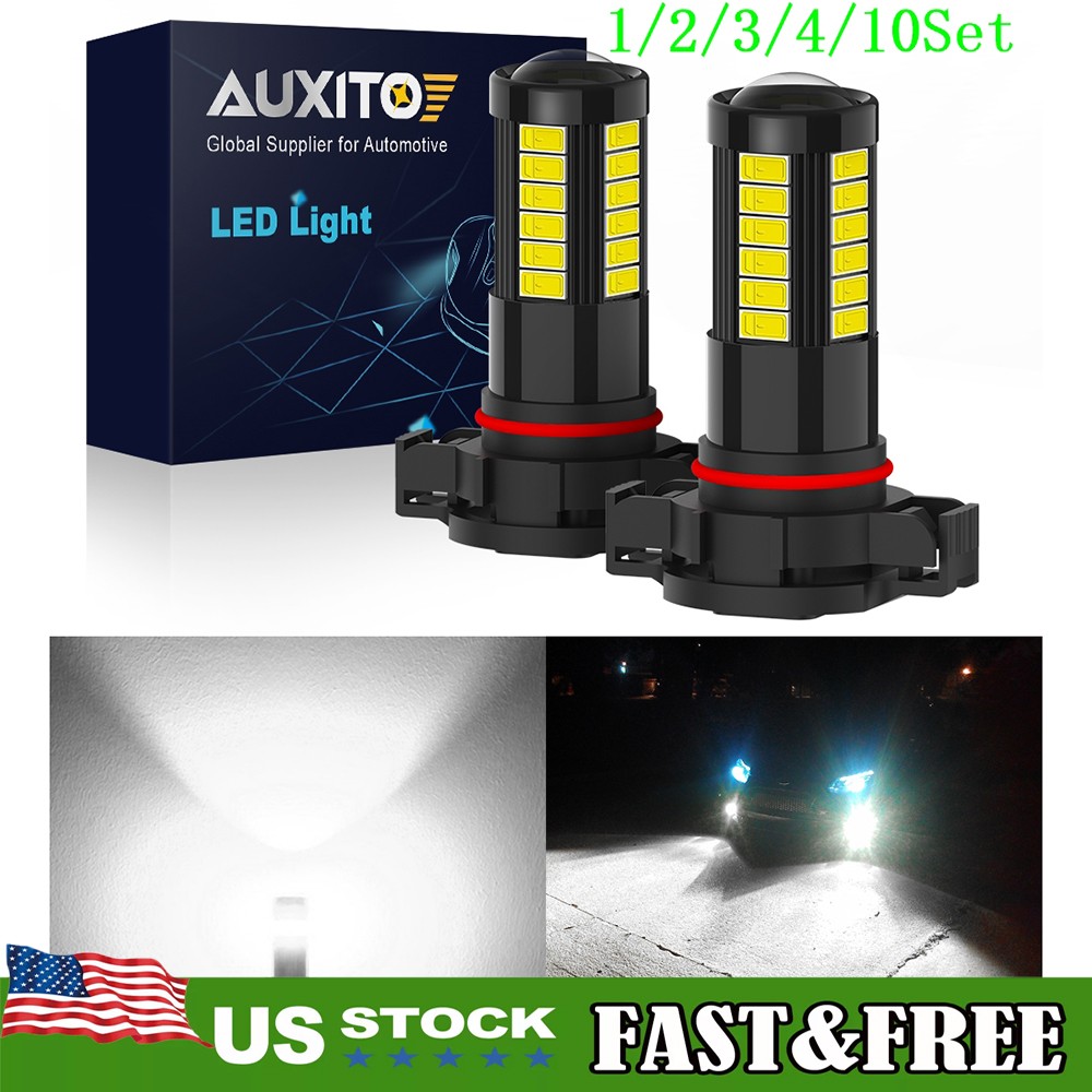 H16 5202 5201 Super Bright LED Fog Driving Light Bulbs White 2000LM 1~10Set