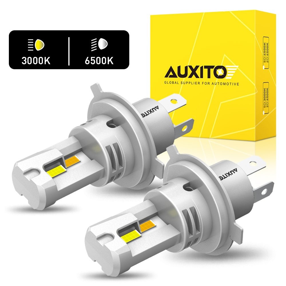 Dual Color H4 9003 Headlights LED Bulb Kit Super Bright Yellow+White Combo EXD