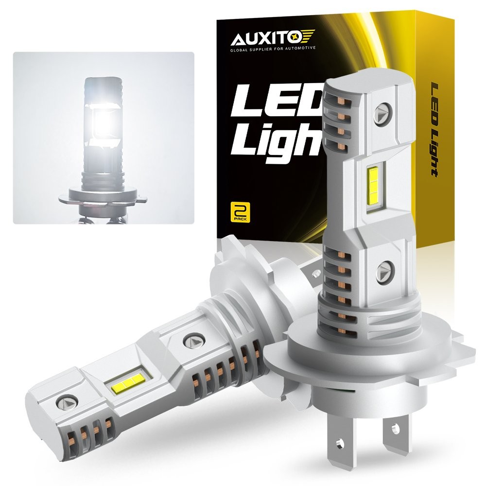 FANLESS 60W 16000LM LED High/Low Beam Conversion Kit H7 Bulb Super Bright 6500K