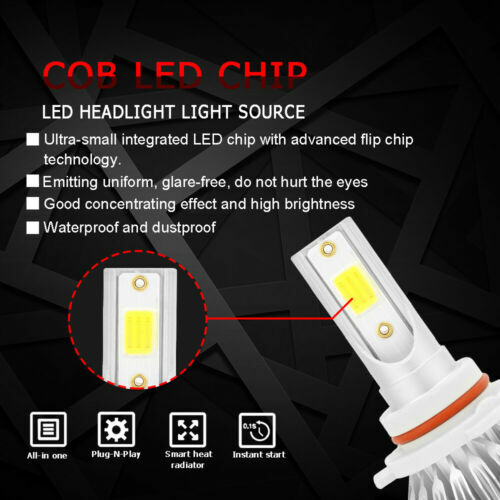 For Toyota 4Runner 2010-2020 LED Headlight Bulbs Kit High/low Beam + Fog Light