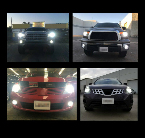 9005 9006 LED Combo 6000K Headlight Kit Bulbs Bright White HB3 HB4 High Low Beam