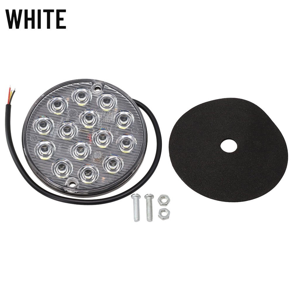 1 Piece Round LED Tail Light 16 LEDs 50000 Hours ABS Material High Quality