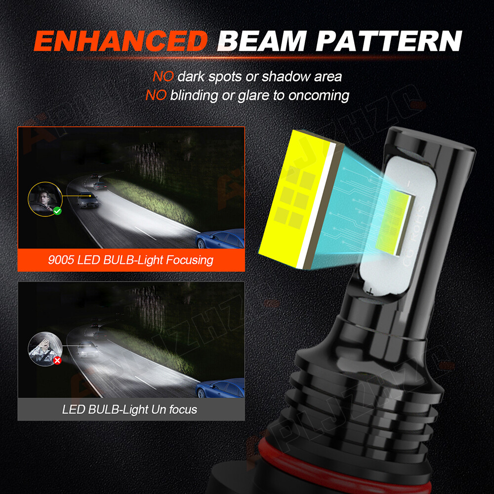For Chrysler 300 2005-2009 LED Headlights + Fog Lights Bulbs 6500K Clear White