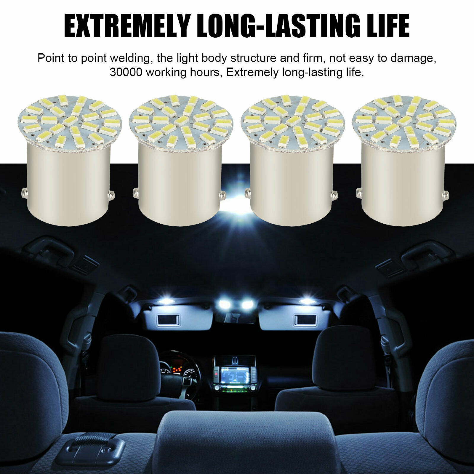 10x 1156 Interior LED Bulbs For 2008-17 Freightliner Cascadia Sleeper Cab Light