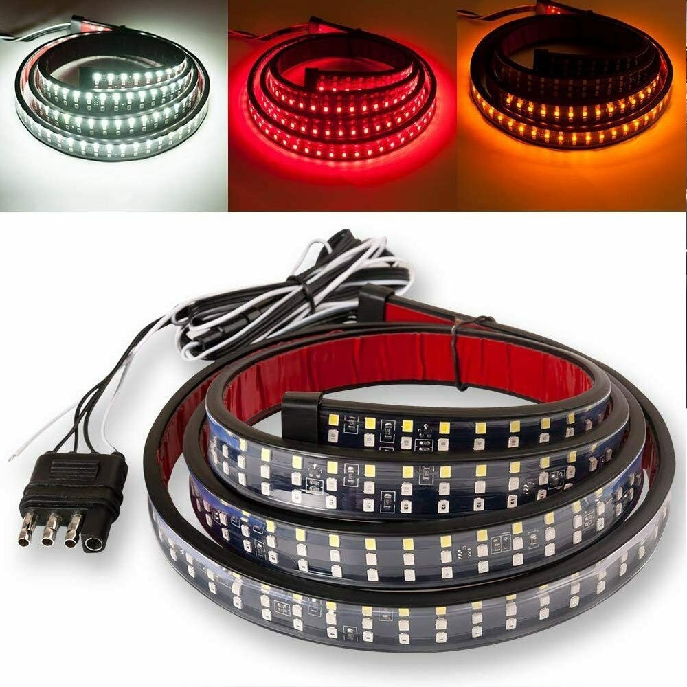 48″ 3 Row 432 LED Strip Tailgate Light Bar Truck Brake Reverse Signal Tail Lamp`