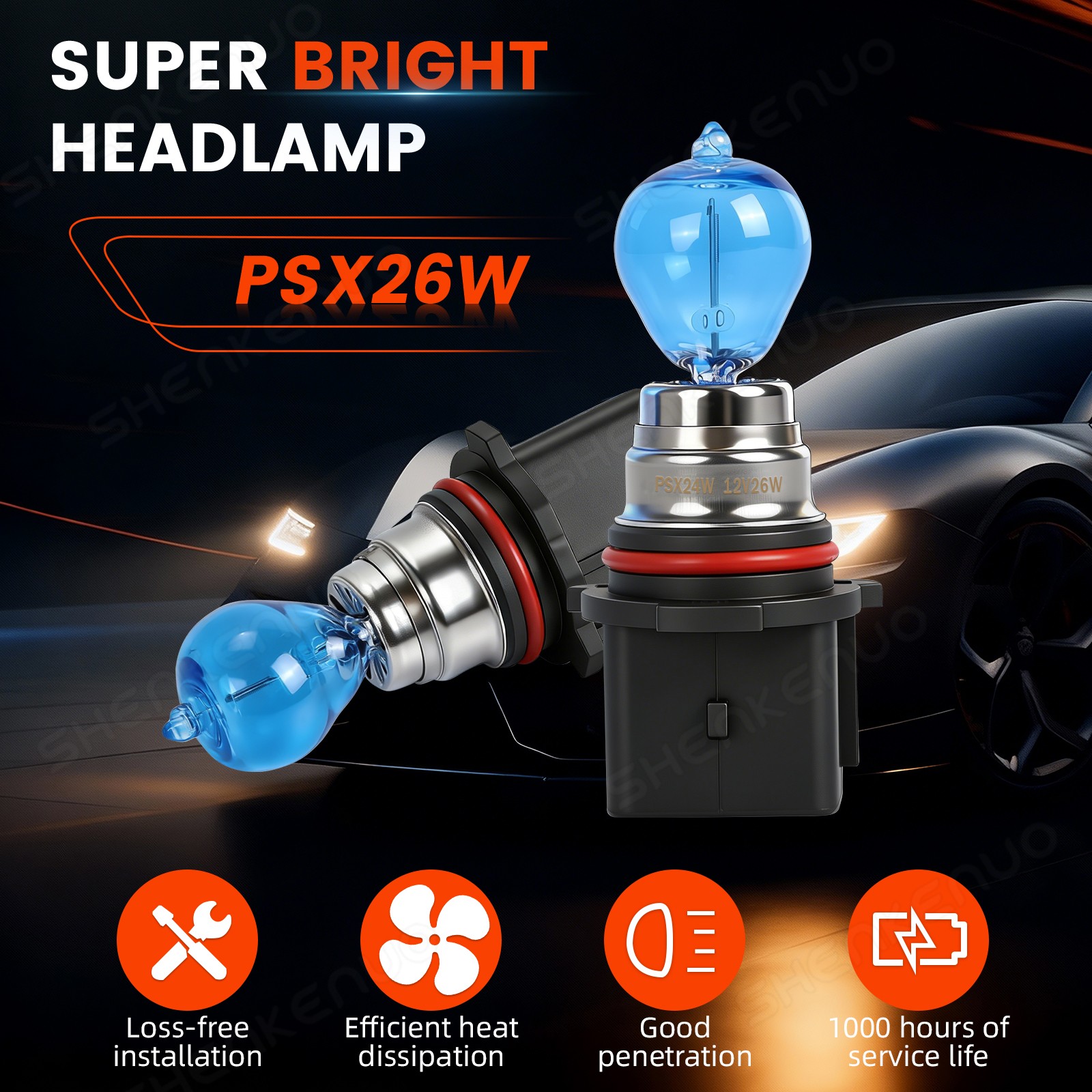 For Mercedes-Benz R320 2007-09 Warm White Halogen Daytime Running Light Bulb LP