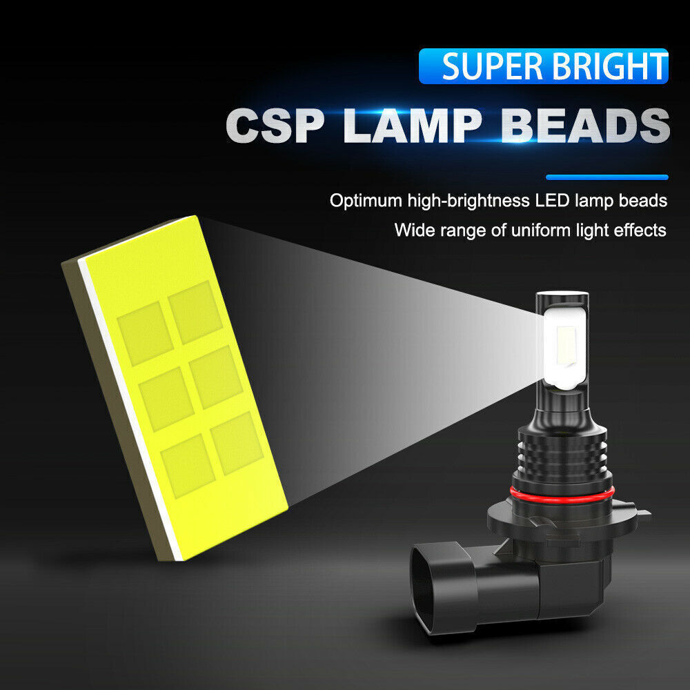 9005 H11 LED Headlight Super Bright Bulbs Kit 8000K White 330000LM High Low Beam