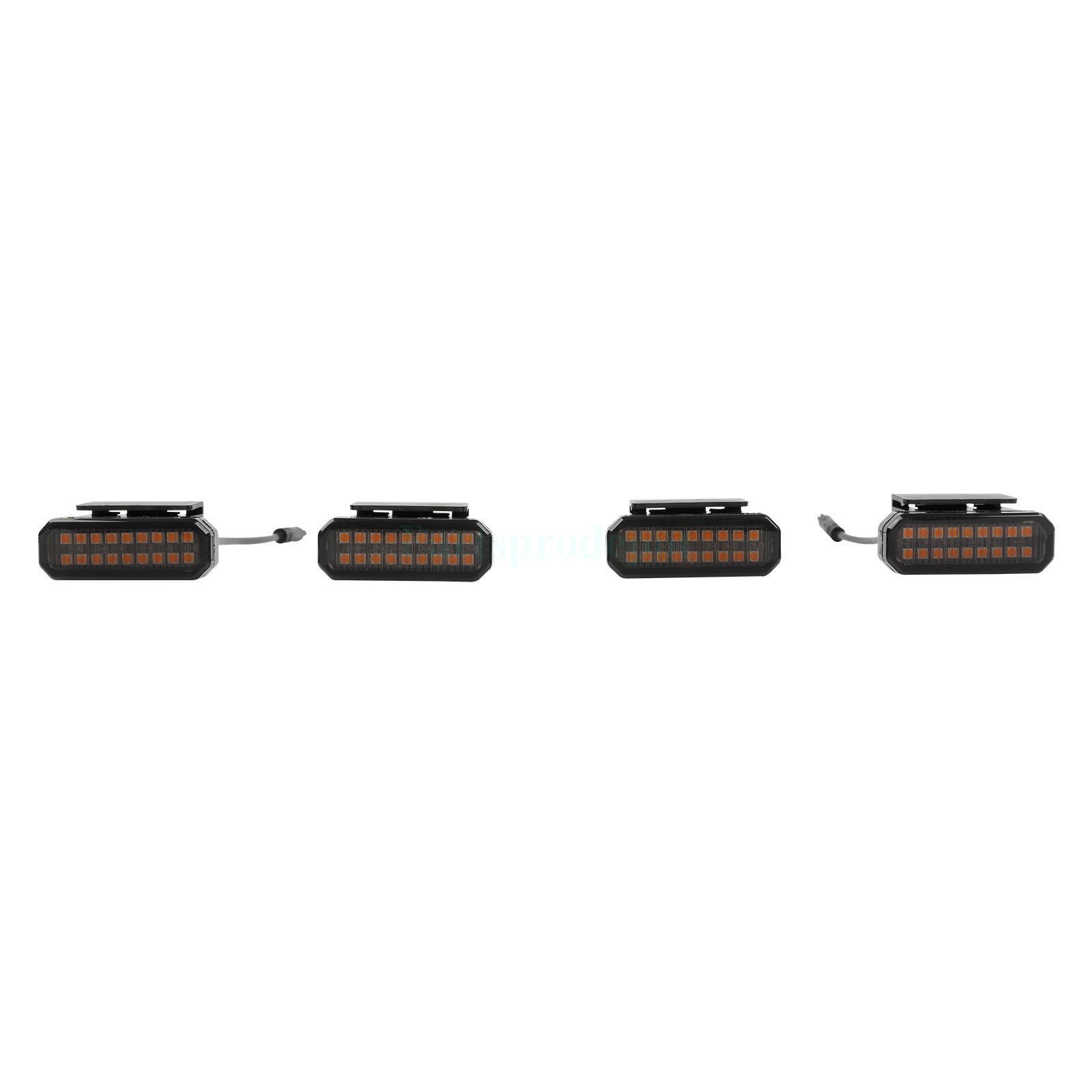 Blue LED Smoked Raptor Style Front Grille Marker Light For Ford Ranger