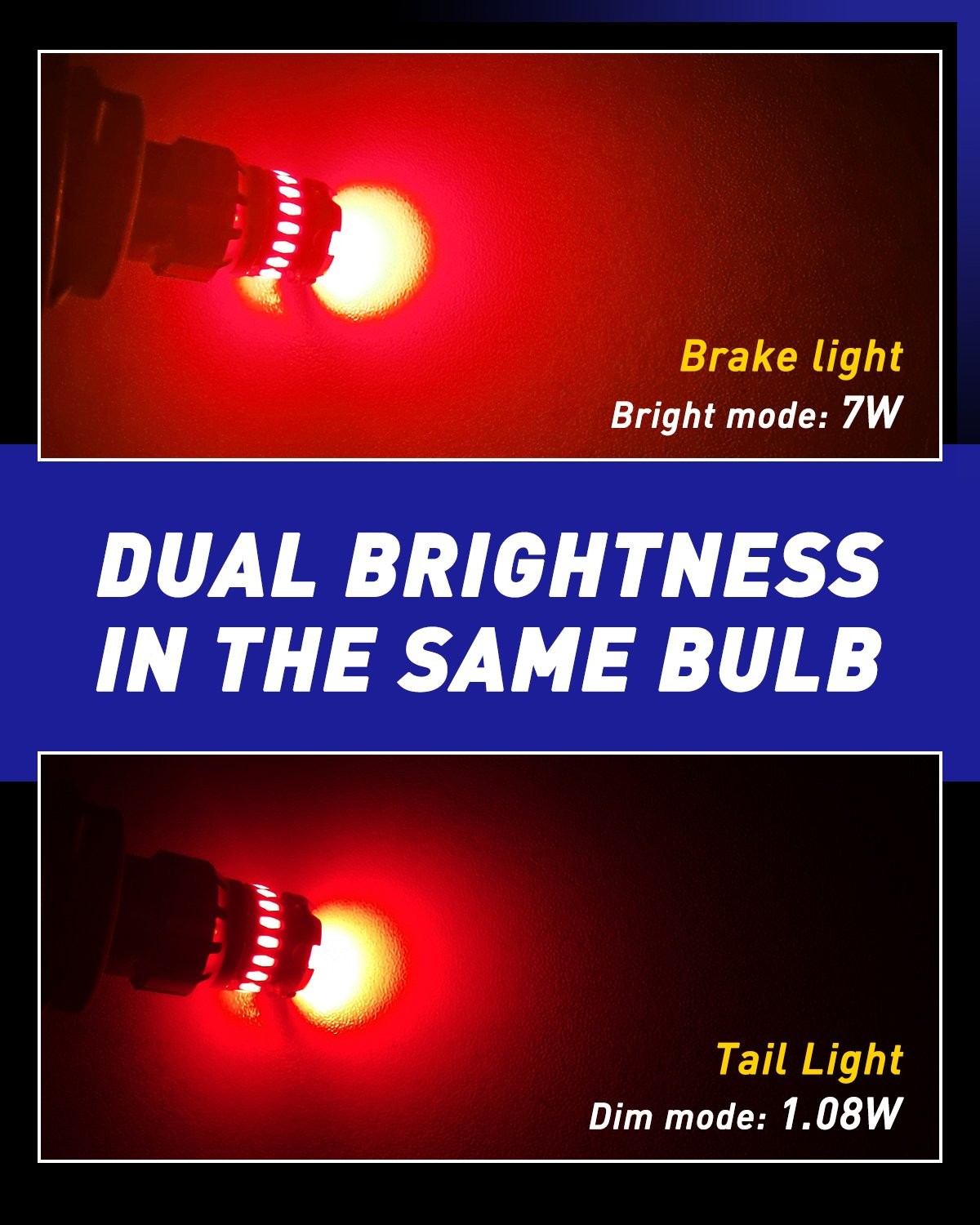 1157 7528 Red LED Brake Tail Light Bulbs Error Free CANBUS Plug&Play 2057 2-10X