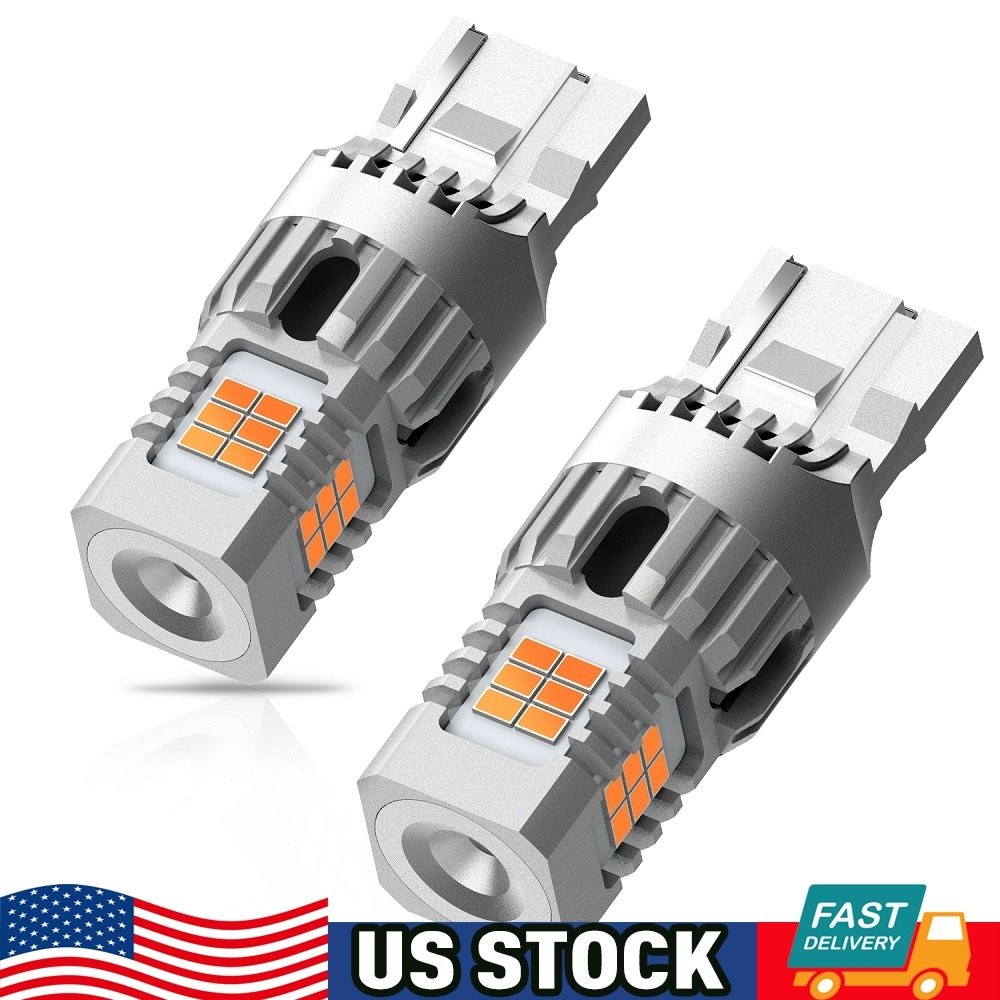 AUXITO 7440 Amber LED Turn Signal Light Bulbs Anti Hyper Flash Error Free CANBUS