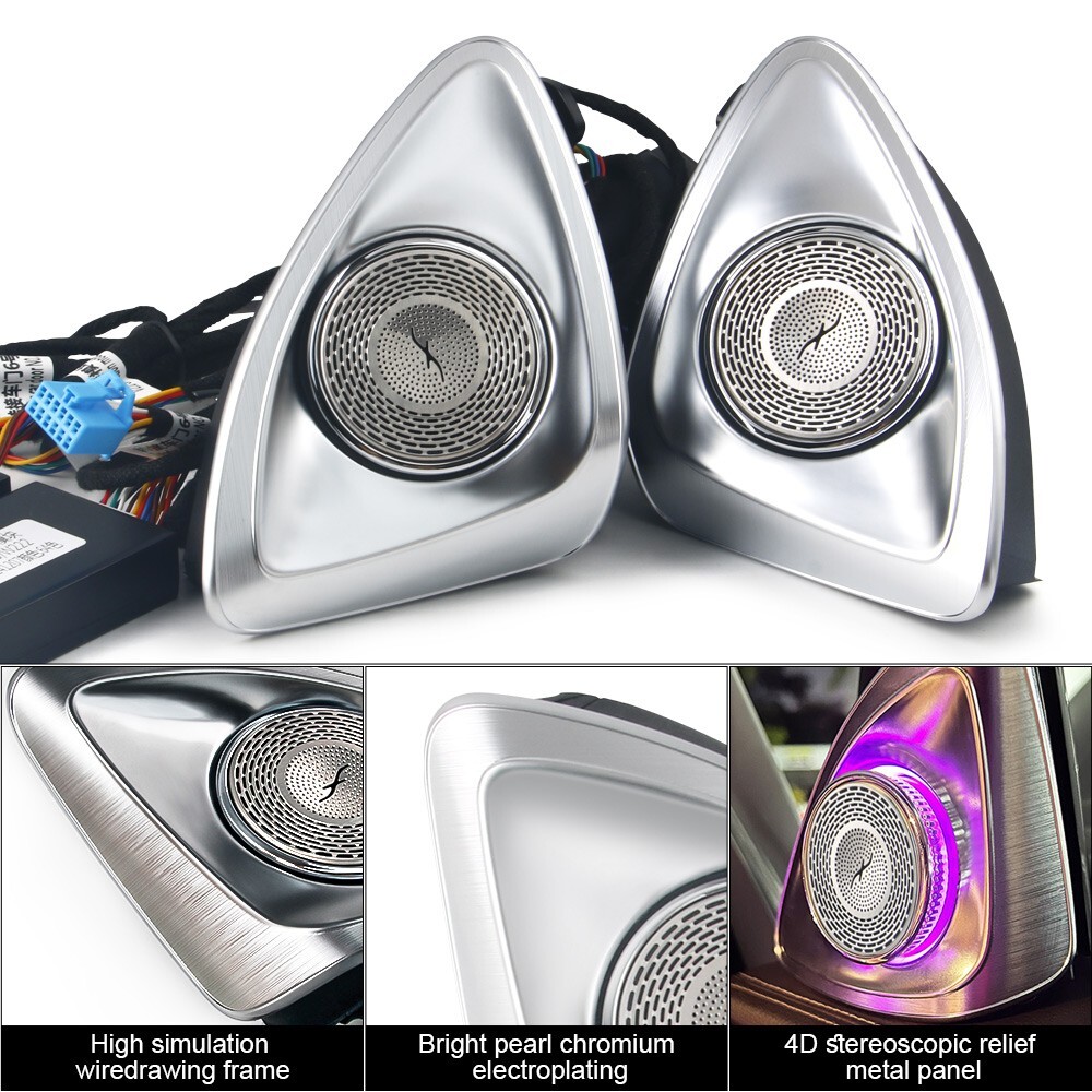4D Rotation Speaker Tweeter for Mercedes Benz W205 CClass 2019-2021 64 colors